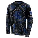 custom rice owls hunting theme navy blue black hoodie best selling