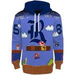 custom rice owls mario blue black hoodie best selling