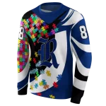 custom rice owls puzzle pieces navy blue hoodie best selling