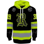 custom rice owls safety motif black neon green hoodie best selling