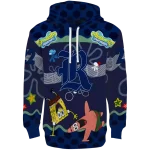 custom rice owls spongebob patrick star navy blue navy hoodie best selling