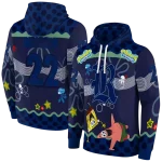 custom rice owls spongebob patrick star navy blue navy hoodie best selling