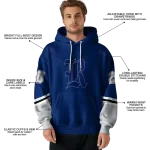 custom rice owls striped sleeves navy blue hoodie best selling
