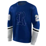 custom rice owls striped sleeves navy blue hoodie best selling