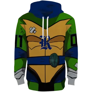 custom rice owls superhero armor navy blue green hoodie best selling