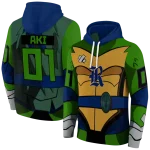 custom rice owls superhero armor navy blue green hoodie best selling