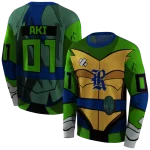 custom rice owls superhero armor navy blue green hoodie best selling