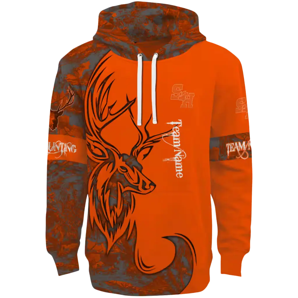 custom sam houston bearkats deer silhouette orange hoodie best selling custom sam houston bearkats deer silhouette orange hoodie best selling
