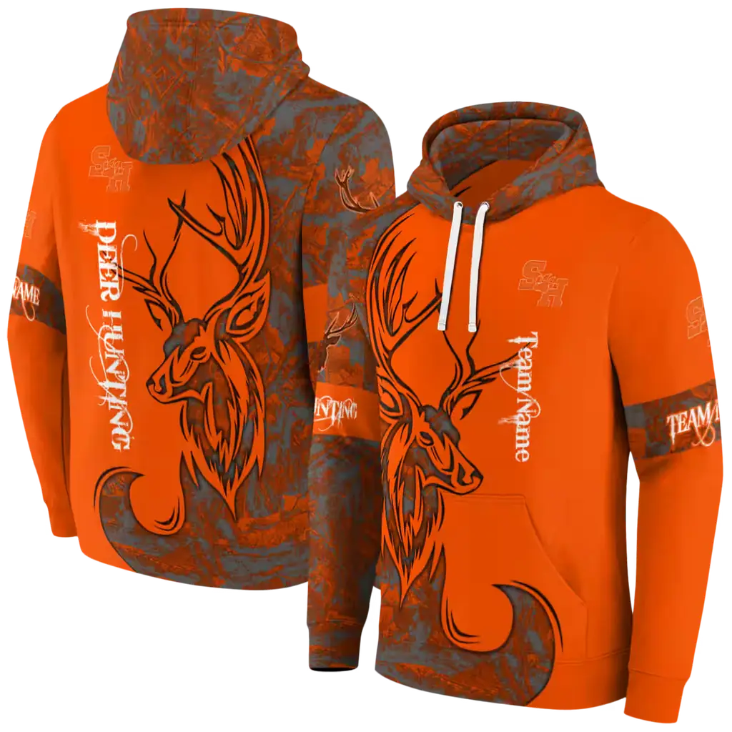 custom sam houston bearkats deer silhouette orange hoodie fashion forward custom sam houston bearkats deer silhouette orange hoodie fashion forward