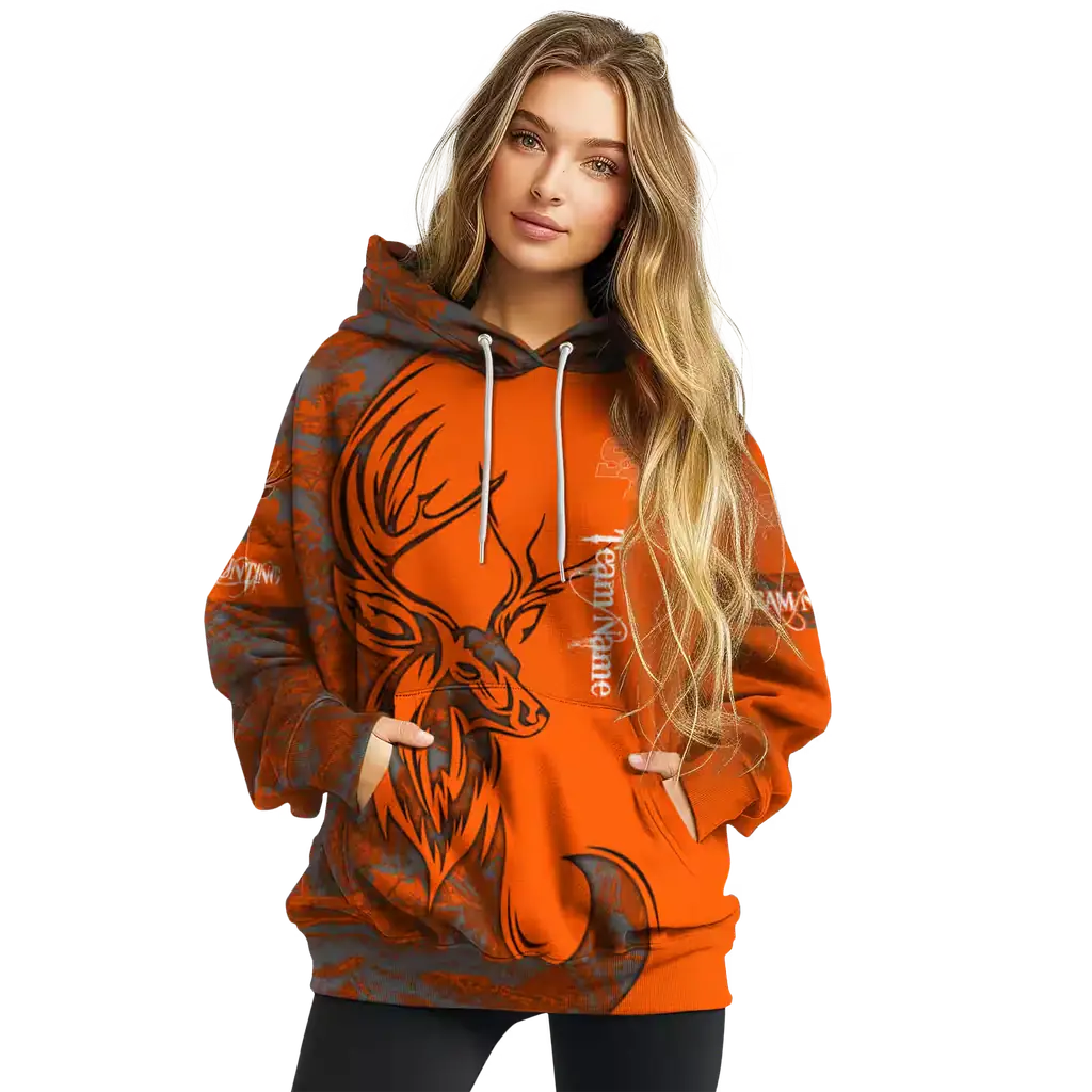 custom sam houston bearkats deer silhouette orange hoodie high quality custom sam houston bearkats deer silhouette orange hoodie high quality