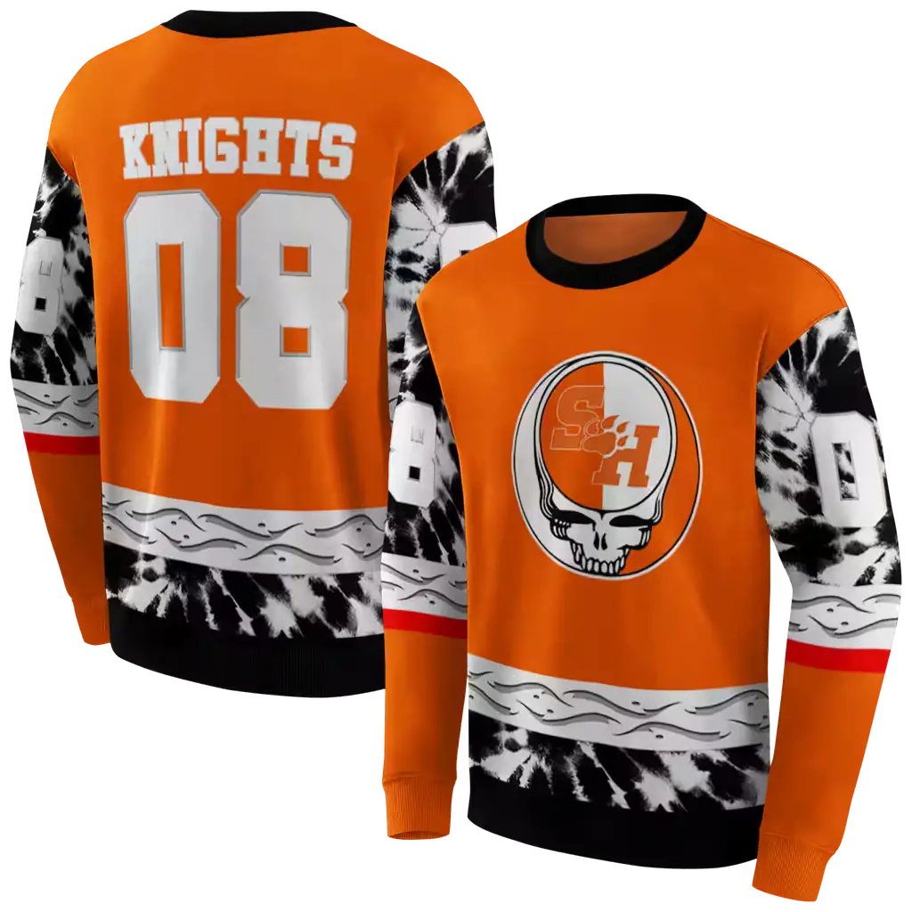 custom sam houston bearkats grateful vibes orange hoodie premium grade custom sam houston bearkats grateful vibes orange hoodie premium grade