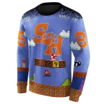 custom sam houston bearkats mario blue black hoodie best selling