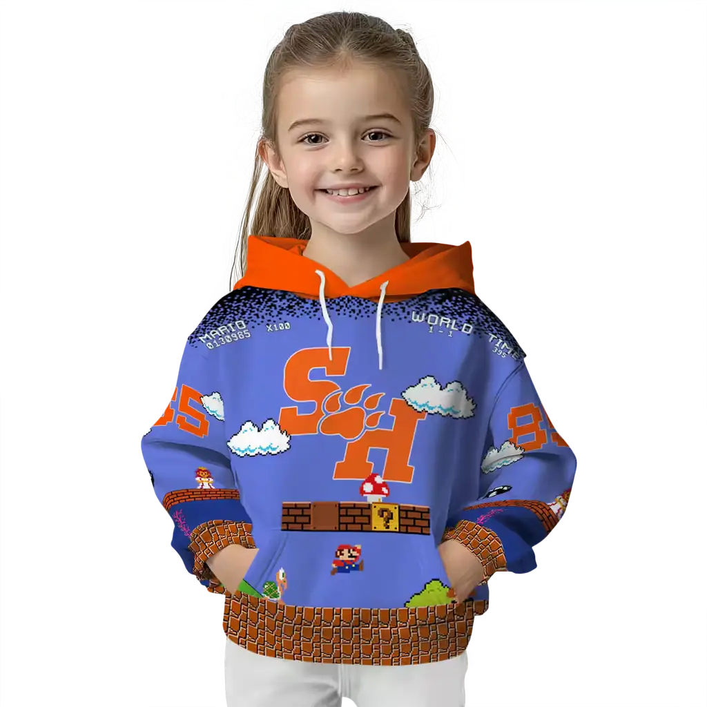 custom sam houston bearkats mario blue black hoodie top rated custom sam houston bearkats mario blue black hoodie top rated