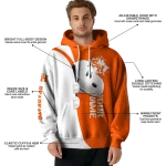 custom sam houston bearkats peeking snoopy orange hoodie best selling