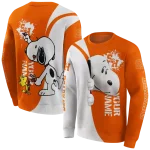 custom sam houston bearkats peeking snoopy orange hoodie best selling