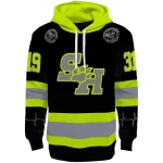 custom sam houston bearkats safety motif black neon green hoodie best selling