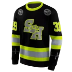 custom sam houston bearkats safety motif black neon green hoodie best selling
