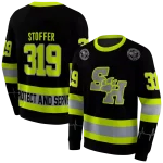 custom sam houston bearkats safety motif black neon green hoodie best selling