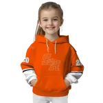 custom sam houston bearkats striped sleeves orange hoodie best selling