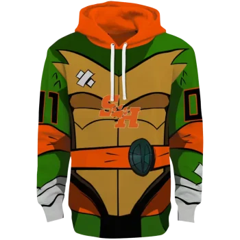 custom sam houston bearkats superhero armor orange green hoodie best selling