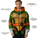 custom sam houston bearkats superhero armor orange green hoodie best selling