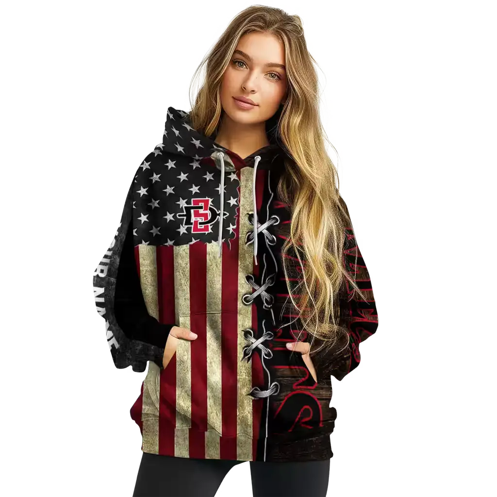 custom san diego state aztecs american pride hoodie high quality custom san diego state aztecs american pride hoodie high quality