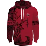 custom san diego state aztecs deer silhouette red hoodie best selling