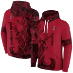 custom san diego state aztecs deer silhouette red hoodie best selling