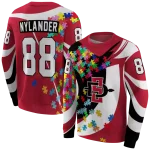 custom san diego state aztecs puzzle pieces red hoodie best selling