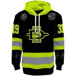 custom san diego state aztecs safety motif black neon green hoodie best selling