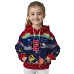 custom san diego state aztecs spongebob patrick star red navy hoodie best selling