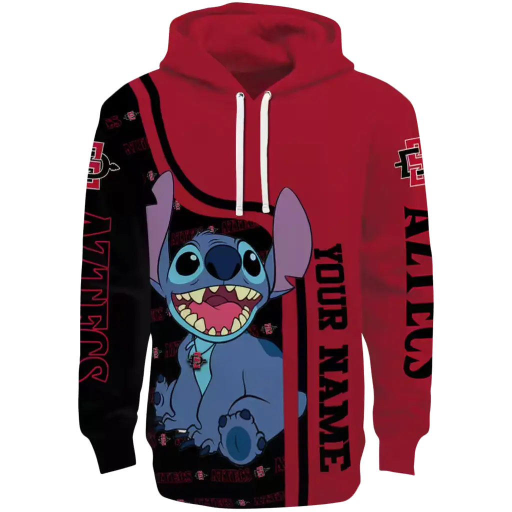 custom san diego state aztecs stitch red hoodie best selling custom san diego state aztecs stitch red hoodie best selling