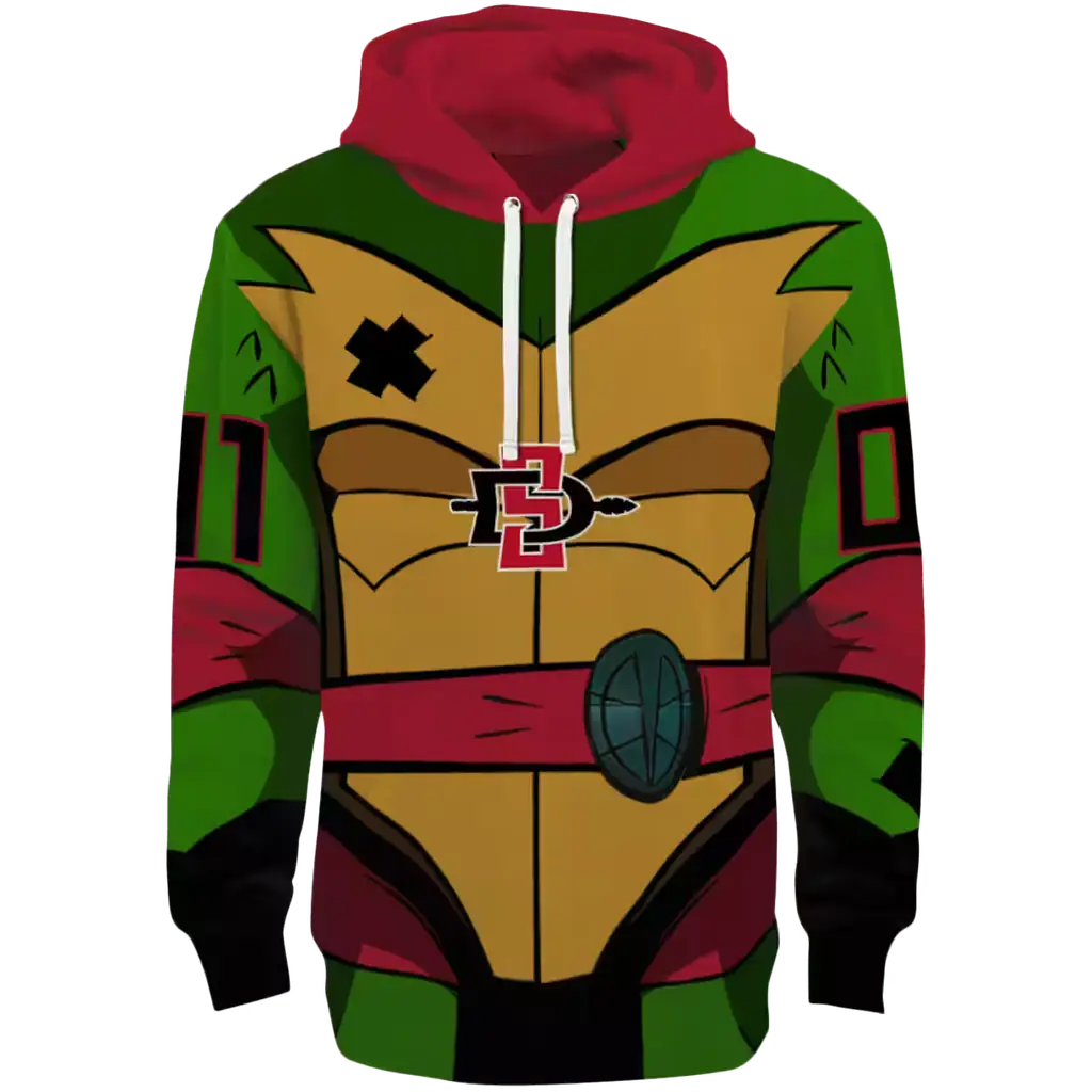custom san diego state aztecs superhero armor red green hoodie best selling custom san diego state aztecs superhero armor red green hoodie best selling