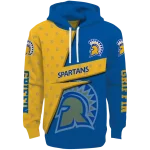 custom san jose state spartans abstract shape blue hoodie best selling
