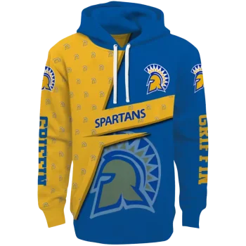 custom san jose state spartans abstract shape blue hoodie best selling