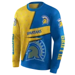 custom san jose state spartans abstract shape blue hoodie best selling