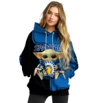 custom san jose state spartans baby yoda blue black hoodie best selling