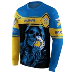 custom san jose state spartans grim reaper blue black hoodie best selling