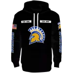 custom san jose state spartans punisher skull black hoodie best selling