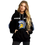 custom san jose state spartans punisher skull black hoodie best selling
