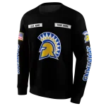 custom san jose state spartans punisher skull black hoodie best selling