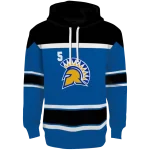 custom san jose state spartans striped pattern blue hoodie best selling