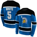 custom san jose state spartans striped pattern blue hoodie best selling