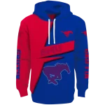 custom smu mustangs abstract shape blue hoodie best selling