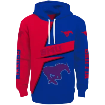 custom smu mustangs abstract shape blue hoodie best selling