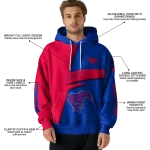 custom smu mustangs abstract shape blue hoodie best selling