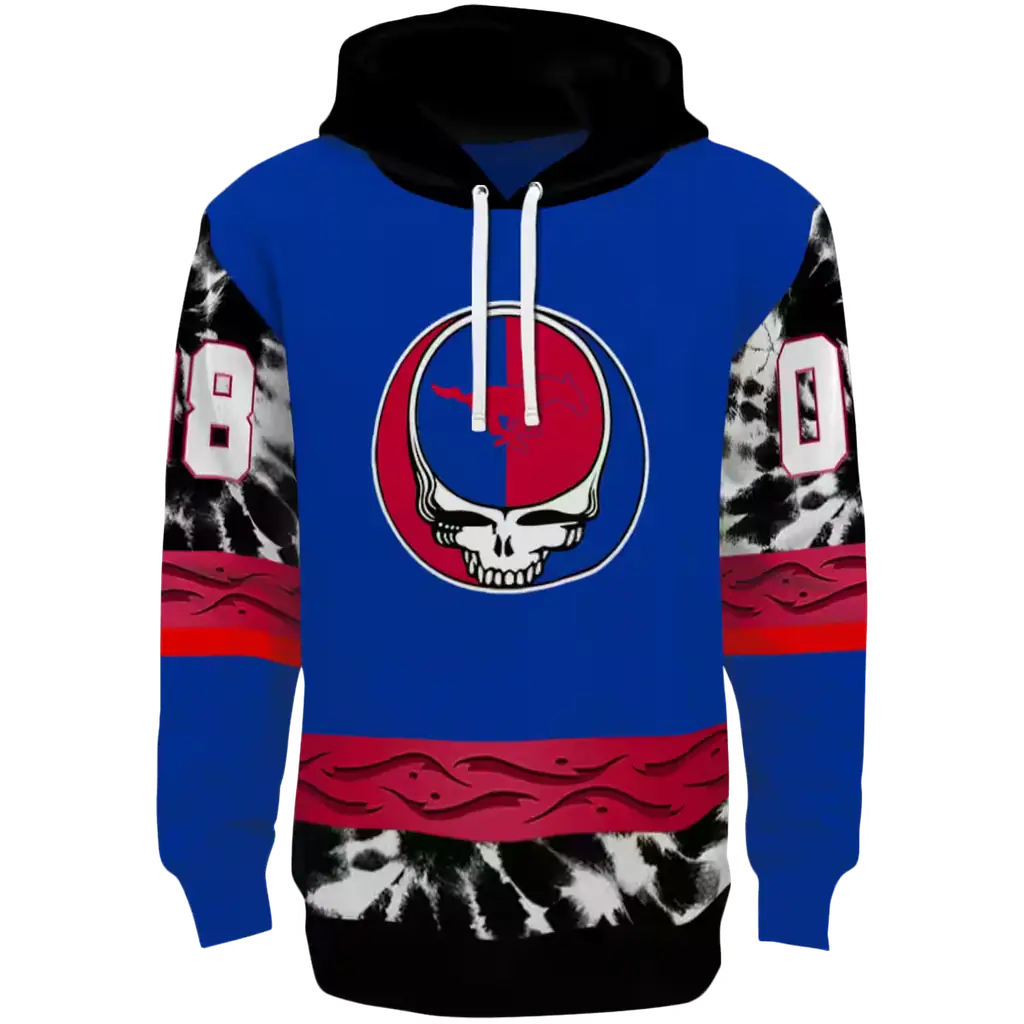 custom smu mustangs grateful vibes blue hoodie best selling custom smu mustangs grateful vibes blue hoodie best selling