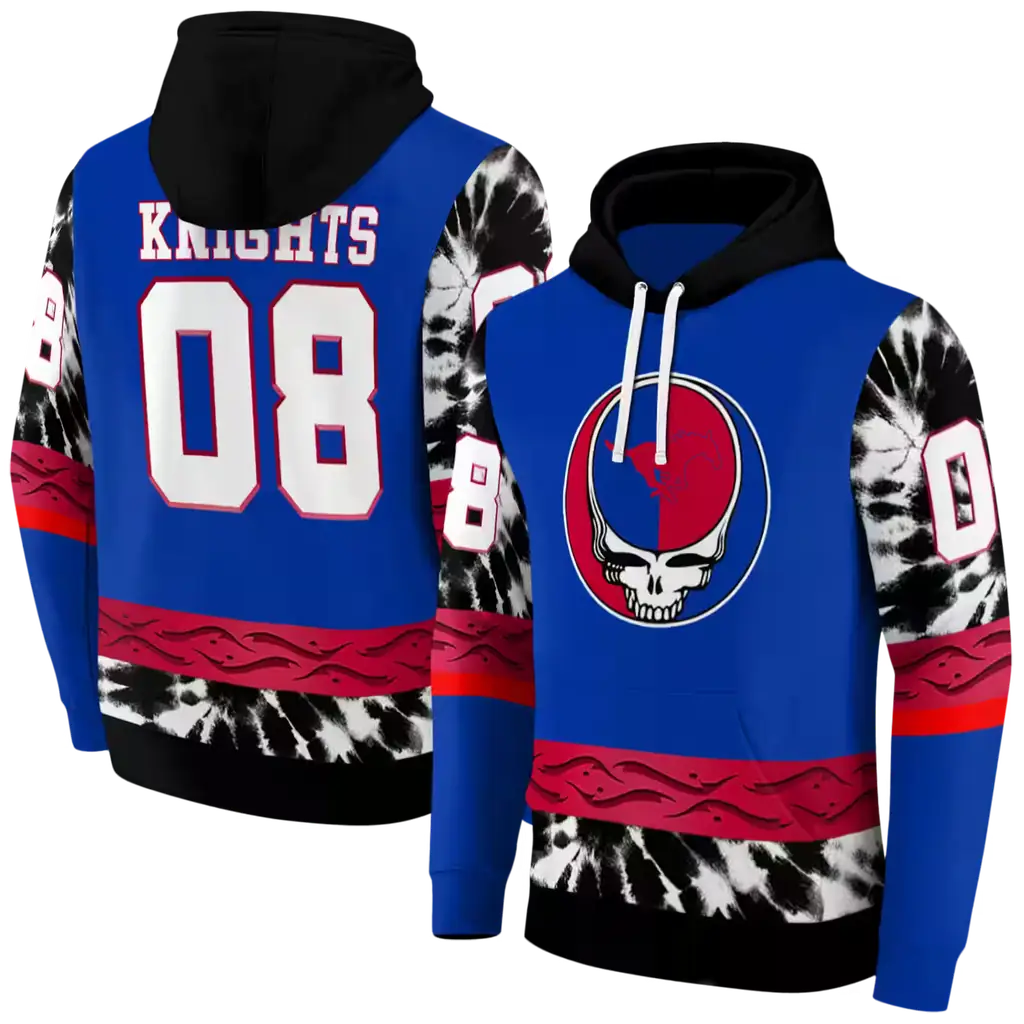 custom smu mustangs grateful vibes blue hoodie fashion forward custom smu mustangs grateful vibes blue hoodie fashion forward