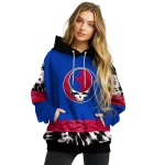 custom smu mustangs grateful vibes blue hoodie best selling