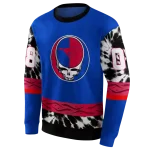 custom smu mustangs grateful vibes blue hoodie best selling